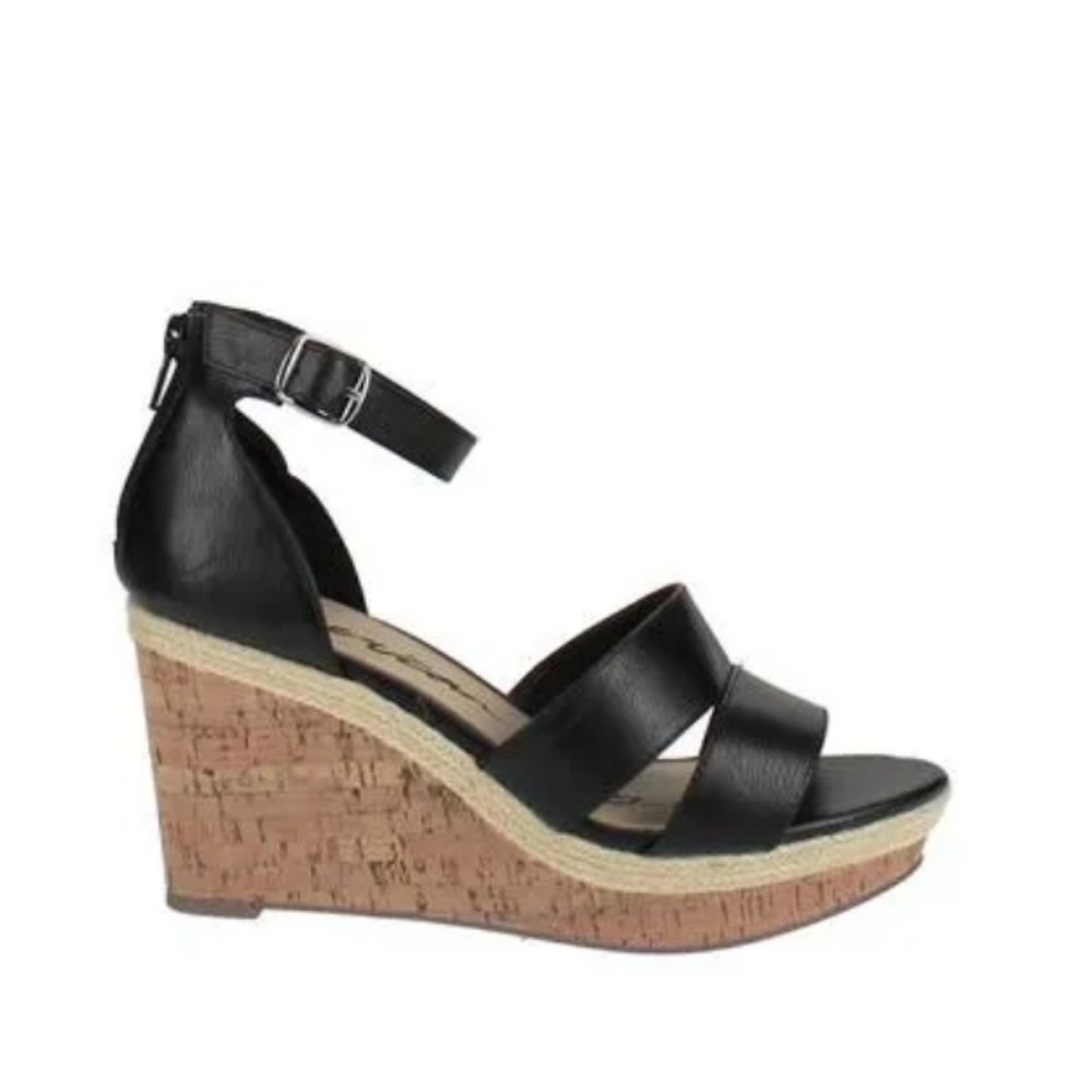 NEW American Rag Tarrah Open Toe Ankle Strap Wedge